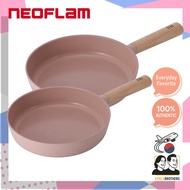 NEOFLAM Fika Object Mini Peach Pink Frypan - 24cm / 28cm Made in Korea