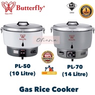 BUTTERFLY COMMERCIAL GAS RICE COOKER PL-50 (10L) PL-70 (14L) / PERIUK NASI BESAR KENDURI RESTORAN