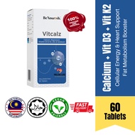 BENOURISH Vitcalz (60 tablets) | Calcium Supplement Vitamin D3 K2 Calcium Magnesium Zinc D3 K2