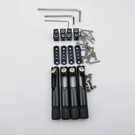 WK-Black Single Headless Guitar Bass Bridge Headless Fanned Fret -Single Fixed Brass Fan Bridges for