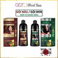 Gelissa Silver-Coated Shampoo 500ml Japan - Black Hair Dye Shampoo, Safe Natural Herbal Brown Hair Dye GOT STORE