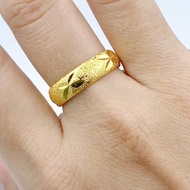 แหวนทอง2สลึง ดอกจิกยิงทรายรอบวง แหวนทองชุบ แหวนทองปลอม [N395] แหวนทองผู้หญิง แหวนทองผู้ชาย