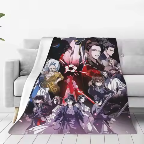 Return Of The Mount Hua Sect Blanket Velvet Spring Autumn Korean Mange Cartoon Warm Throw Blankets f