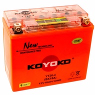 [ WARANTY 6 MONTHS ] ORIGINAL KOYOKO NANOGEL BATTERY YT20-4 12V18AH /10HR YT20 NANO GEL SIRIM BATTER