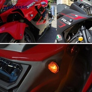 AN.MART 2x Universal Motorcycle 1LED Amber Turn Bike Signal Indicators Blinker Lights MY
