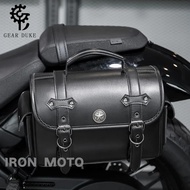 Motorcycle Saddlebag Retro Throwover Saddlebags  Motorcycle Luggage Side Bags Waterproof Storage Too