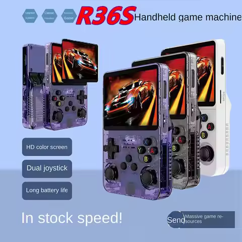 R36S Retro Handheld Game 256GB Ultra Large Storage 3.5-inch HD LCD Screen Built-in 15000+game Linux 