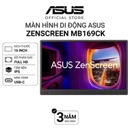 ASUS ZenScreen MB169CK Portable Monitor 90LM0AZ3-B01121 16" | FullHD | IPS | 5MS | USB Type-C DP Alt