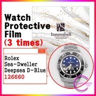 Protection Films for Rolex Sea-Dweller Deepsea D-Blue 126660 (3 times) / Scratch & Contamination Pre