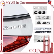Benz Car Logo Mercedes Benz AMG Logo Shiny AMG Emblem Benz Logo A45 C63 4MATIC Emblem