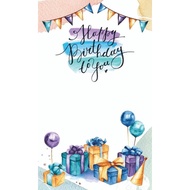 Birthday stickers parcel sticker/s gift sticker/s thanksgiving sticker/s