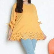 VANESA LASERCUT YELLOW BLOUSE| Beautiful BLOUSE | BLOUSE | DRAWSTRING HAND