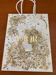 Dior 專櫃 正品 聖誕節 紙袋 提袋 限定款 紙袋改造 耶誕節 彩色 送禮 紙袋包 改造 迪奧