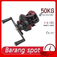 Reel Mesin Pancing Casting Reel Bc Reel Baitcasting Reel 50kg Max Drag Fishing Reel Double Spool