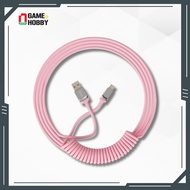 AKKO COILED CABLE MECHANICAL KEYBOARD SPIRAL CABLE - GENUINE AKKO PINK