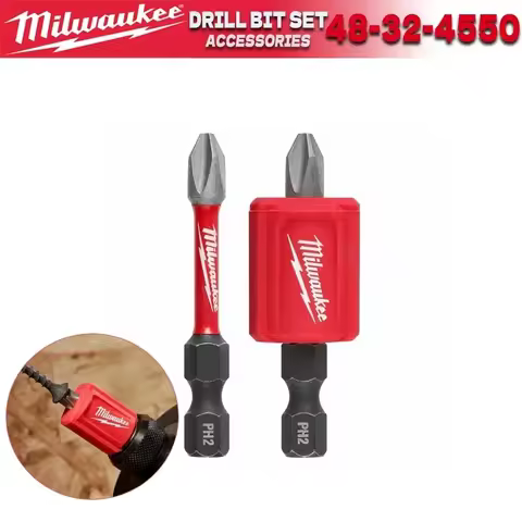 Milwaukee 48-32-4550 SHOCKWAVE Impact Drill Duty™ Magnetic Attachment PH2 Bit Set 3PC MILWAUKEE Powe