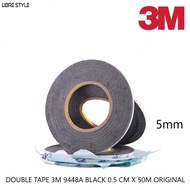 DOUBLE TAPE 3M 9448A BLACK 0.5 CM X 50M ORIGINAL