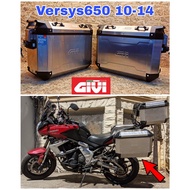 Aluminum GIVI Side Box Complete Set Versys 650 10-14 Monorack Bracket Box Kawasaki Versys650 Accesso