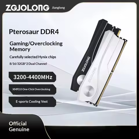 Zgjolong I9 Winged Dragon Ddr4 Desktop Ram 16gb X2 32gb 3200mhz 4400mhz Hynix Chip Thickened Gold Fi