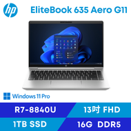 HP EliteBook 635 Aero G11 惠普商用筆電/R7-8840U/16G D5/512G SSD/13.3吋 FHD/Win11 Pro/1年保固/A3LX0PA