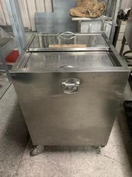 達慶餐飲設備 八里展示倉庫 二手商品 訂製型304不鏽鋼附輪儲冰槽