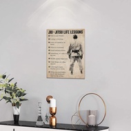Jiu Jitsu Wall Art Jiu Jitsu Life Lessons Wall Decor Inspirational Quotes Sports Canvas Painting Mot