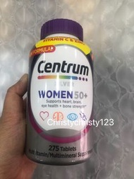 (現貨 275粒) ~Centrum 銀善存 女士50+ 綜合維他命/ 礦物質 -50歲或以上 (Centrum Silver Women 50+) ~到期日 : 2025年 08月