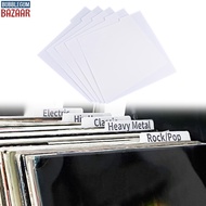[BUBL] 5 PCS Classification Card Alphabet Index Cards Record Divider For Record CD