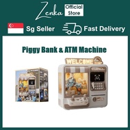 Claw machine ATM Piggy Bank Toy Electronic Mini ATM Savings Machine with Password & Fingerprint Simu
