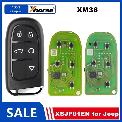 1/2/5 Piece XHORSE XM38 XSJP01EN for Jeep Type 2 Style Universal Smart Keys 5 Buttons English Versio
