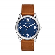 Fossil Men s Ledger Stainless Steel and Leather Casual Quartz Watch