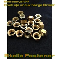 12 pcs Nuts 3/8''-16 UNC Yellow NC Nuts Wholesale Bolts