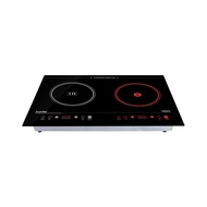 Imarflex伊瑪牌2800W「極品」雙頭座檯嵌入兩用電磁電陶爐IIT-2804S