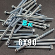 Bolt Flange Bolt M6 6x90/Cvt Bolt 6x90 Key 8 M6 Screw Bolt and Nut