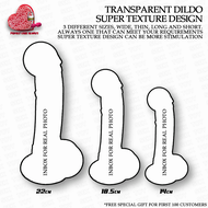 22cm Super Texture Design Transparent Big Dildo Batang Lelaki Adult Toys Sex Toys 假阳具 情趣用品