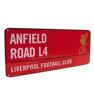 Genuine Steel Sign Liverpool-Anfield Road L4
