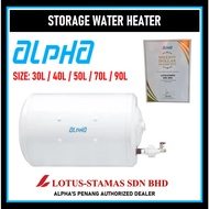 🔥FREE SHIPPING🔥 ALPHA 30L 40L 50L 70L 90L Horizontal Storage Water Heater - AST 30H 40H 50H 70H 90H