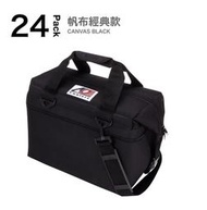 ├登山樂┤美國AO Coolers  酷冷軟式輕量保冷托特包-24罐型 -經典帆布系列 經典黑 # AO24BK