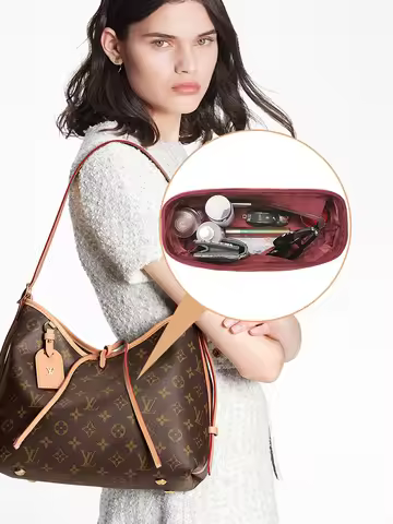 Carryall PM Insert Organizer, Velvet Bag Organizer Insert Compatible with lv Carryall and More Pecfe