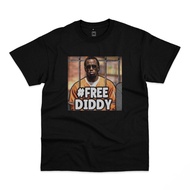 Free Diddy Cotton Combed 24s Black Tee Distro T-shirt