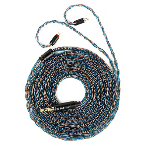 KBEAR ST12Plus Brown iem cable 2pin Upgrade Cable Copper Cable Connector 4N 4.4MM MMCX/2PIN-S/2PIN-C