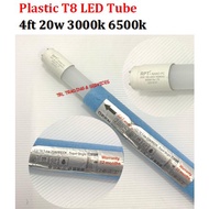 1 Carton (30pcs) Plastic T8 Led Tube / Nano PC T8 Led Tube 4ft 20w 3000k 6500k / T8 LED Tube Light