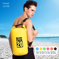 มีให้เลือก 6 สี กระเป๋ากันน้ำ ถุงกันน้ำ ถุงทะเล Waterproof Bag Ocean Pack ความจุ 5 ลิตร/10 ลิตร/15 ล
