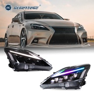 HCMOTIONZ LED Headlights for Lexus IS350 2006-2013 IS250 IS350C ISF 220d RGB Car Front Lamps Start U