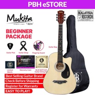 Guitar Mukita by BLW 38 Inch Cutaway Acoustic Guitar / Gitar Akustik Starter Pack Beginner Package 吉