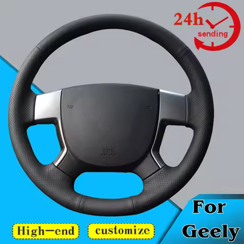 Custom Car Steering Wheel Braid Cover Soft 100% Fit For Geely EMGRAND EC7 EC715 EC718 Auto Interior 