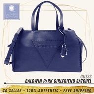 [SG SELLER] Guess Womens Baldwin Park Girlfriend Satchel Midnight Leather Bag