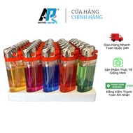 Hôp Quẹt Đá Trong Màu TO Mập Ú 68 - Chính Hãng Hoa Việt - Bật Lửa Đá Bánh Xe Size TO