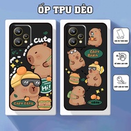 Realme 9 4G / 9i / 9 Pro / 9 Pro+ case with cute capy bara print
