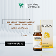 Dao Nordic Health D3 Drops - Dung dịch giúp bổ sung vitamin D3 hỗ trợ sự phát triển xương răng và tă